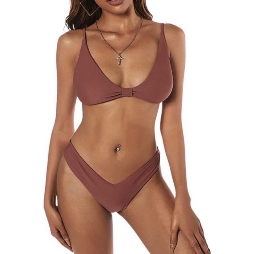 Women's Brown Bikini Set